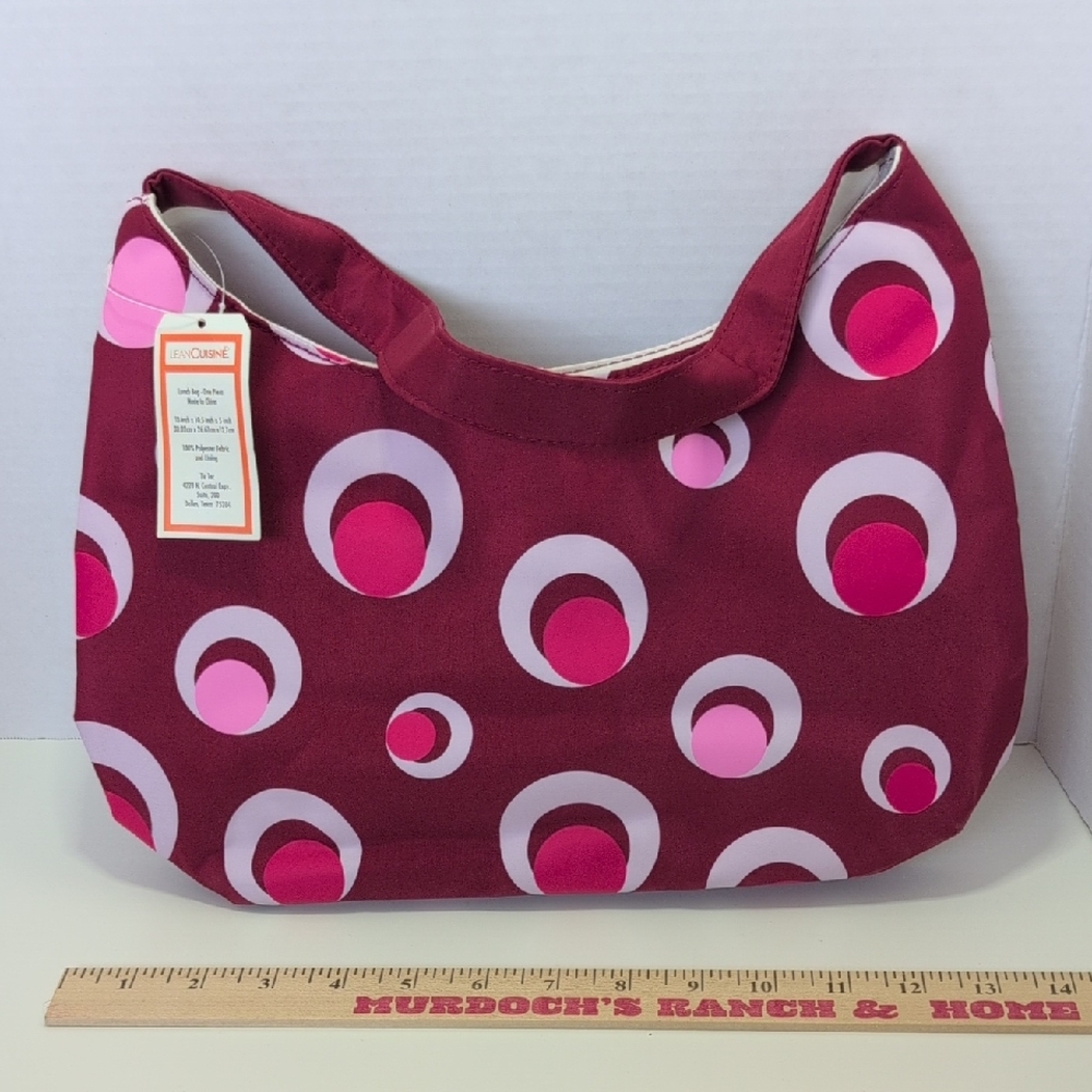 Trendy Circle Pattern Insulated Lunch Bag